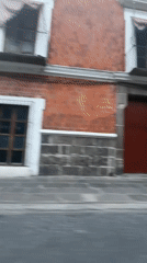 Street scenes captured in Puebla showing colonial architecture
