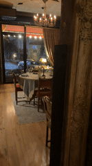 Vintage restaurant interior documented in Tbilisi, Georgia