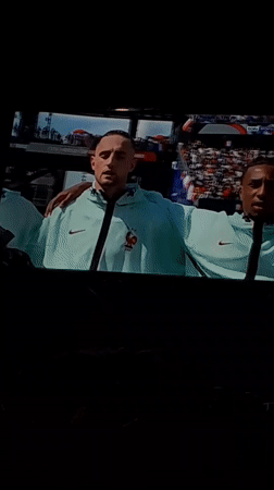 Khan Yunis tunes in for France vs. Morocco football match