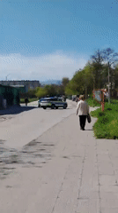 Young person takes selfie on sunny morning in Plovdiv
