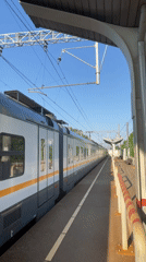 Train 13505839 recorded at Pavlovsky Posad platform early morning