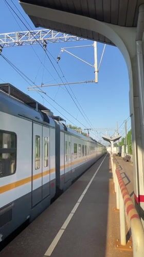 Train 13505839 recorded at Pavlovsky Posad platform early morning