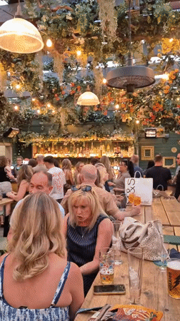 Evening social gathering at eclectic Cardiff bar with live music