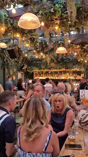 Evening social gathering at eclectic Cardiff bar with live music
