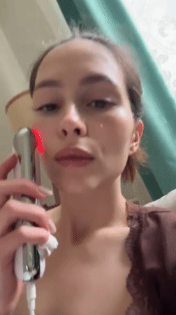 Woman's morning routine documented across Yekaterinburg bedroom activities