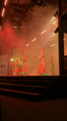 Live cultural performances at Teatro Las Palmeras, El Tirano