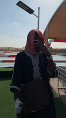 Desert water obstacle course activity held in Al Madam