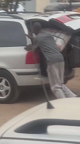 Local commerce activity observed in Nigerian village