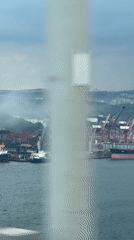Port activity and bridge crossing documented in Turkey