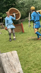 Medieval reenactment with Viking battle demonstrations held in Eindhoven