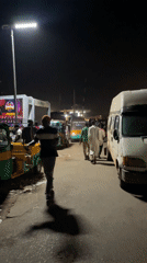 Evening street activity observed in Jos, Nigeria