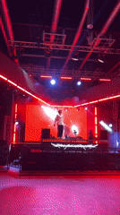 DJ performance recorded at indoor Moscow venue