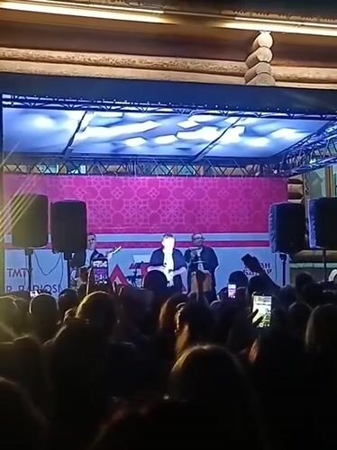 Live music and local landmarks on a Kazan summer evening