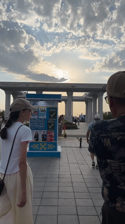 Afternoon stroll through Astana's parks, plazas, and waterfront
