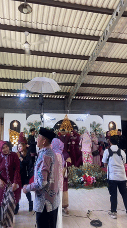 Wedding reception for Aisyah and Aldy held in Indonesia