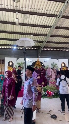 Wedding reception for Aisyah and Aldy held in Indonesia