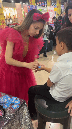 Festival Matryoshka children's event documented in Astrakhan shopping mall