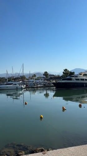 Woman captures scenic morning moments at Fethiye marina, Turkey
