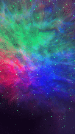 Colorful nebula projection display observed in Netanya