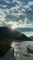 Scenic waterfront and street views captured in Dobrota, Montenegro