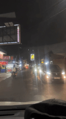 Nighttime errands and street scenes around Bekasi, Indonesia