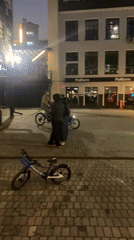 Moscow scenes: evening cyclist, bike shop, architectural model documented