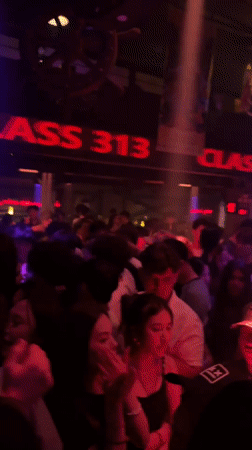 Live DJ set and crowd at Longta's Class 313 nightclub