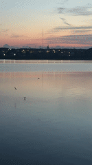 Sunset lake outing with pizza documented in Izhevsk, Russia