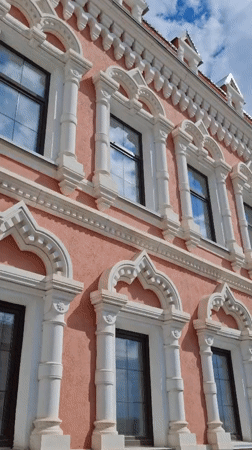 Traditional ornate architecture documented in Sarapul, Russia
