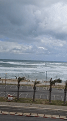 Early morning construction work documented across Tel Aviv sites