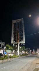Nighttime street scenes documented in Lhokseumawe, Indonesia
