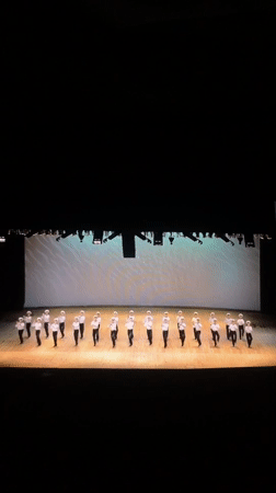 Dance troupe performs traditional routine in Ternopil, Ukraine