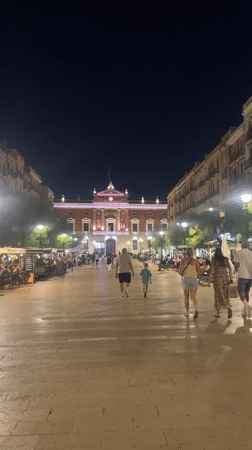 Night stroll through Tarragona's old town streets