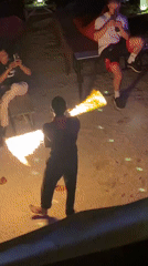 Fire performers, DJs entertain crowds in Ban Haad Rin