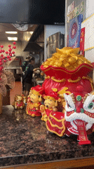 Chinese restaurant interior documented in Village of Walden