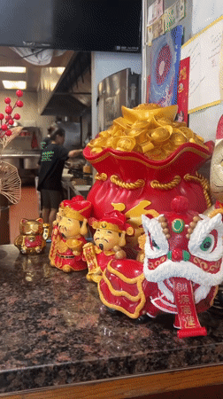 Chinese restaurant interior documented in Village of Walden