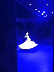 Sufi whirling performance lights up a Kuşadası night stage