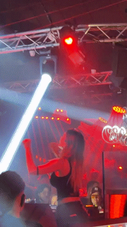 Late-night DJ set at a Varna nightclub, beach nearby
