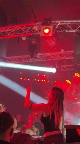 Late-night DJ set at a Varna nightclub, beach nearby