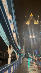 Night scenes of illuminated Tower Bridge captured by witnesses