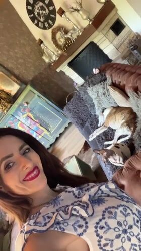 Woman documents afternoon with dogs in Konz, Germany