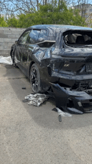 Damaged BMW undergoes repair in Burgas garage