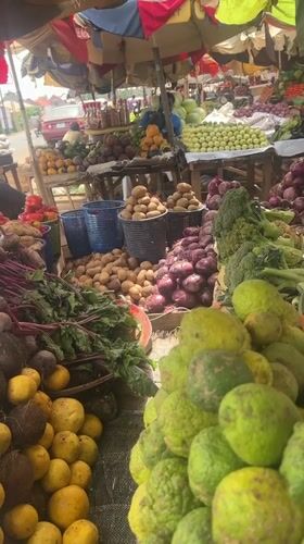 Fresh produce market bustling in Galadimawa, Nigeria