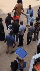 Urban street market scenes documented by witnesses Saturday afternoon