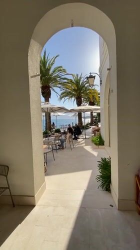Afternoon scenes from Tivat Montenegro's waterfront and marina district