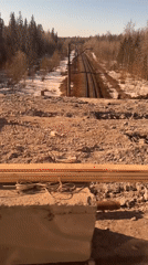 Bridge demolition underway at Gornozavodsk construction site