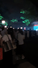 Night market and outdoor concert in Yuzhong District