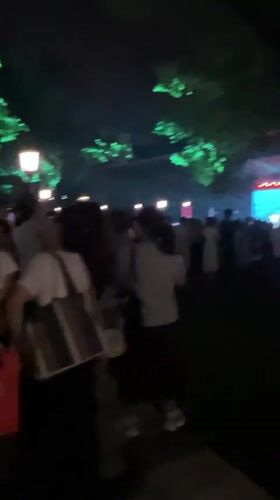 Night market and outdoor concert in Yuzhong District