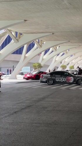 Supercar meet under Valencia's white arches