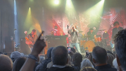 Live band concert performed in Tønsberg, Norway evening show